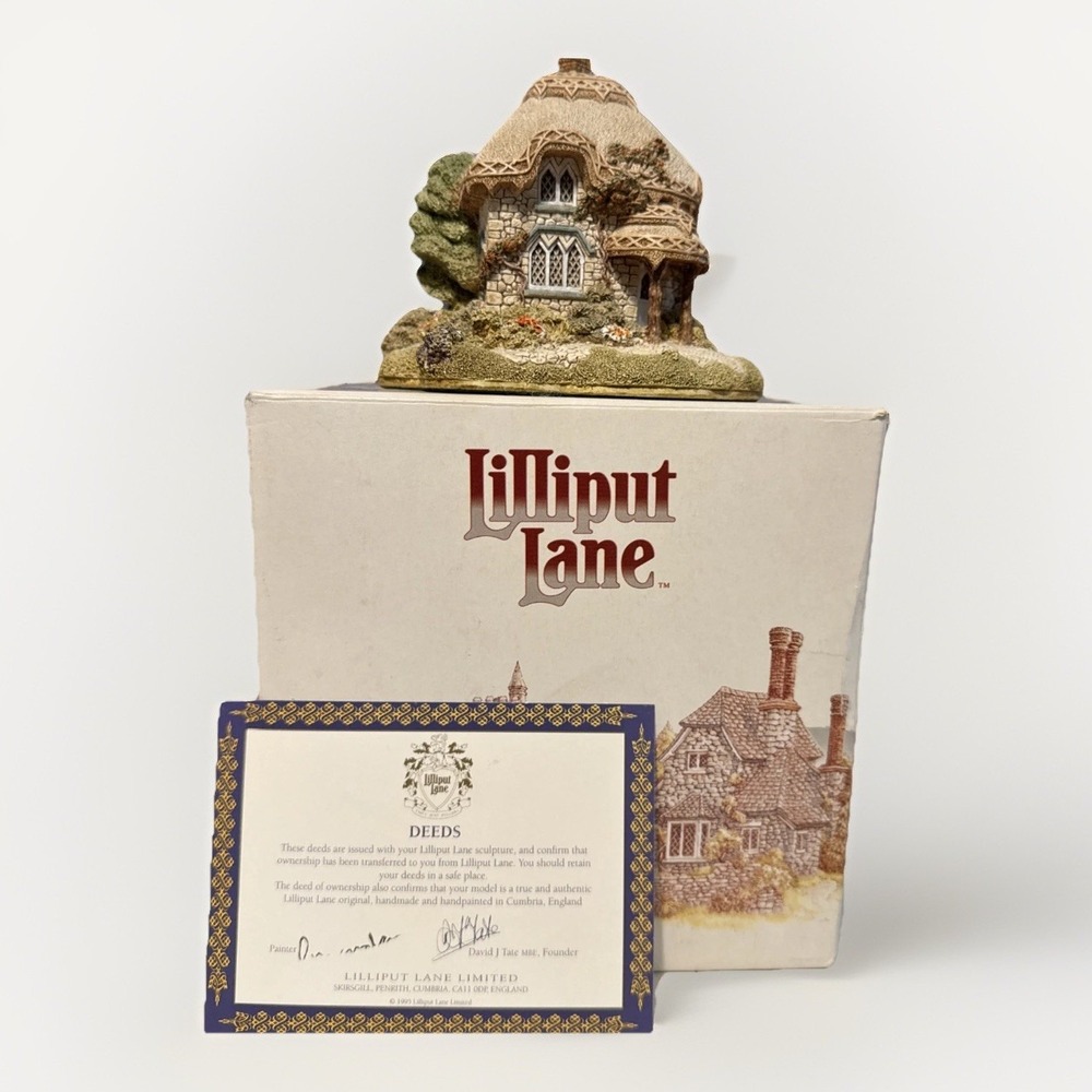 1989 Vintage Lilliput Lane Titmouse Cottage‎ With Box & Deed English Collection